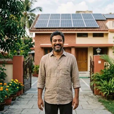 Subrata Roy, rooftop solar client in Krishnanagar Sadar